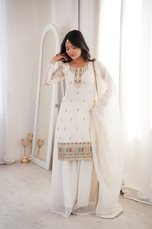 Sakshi Embroidered Sharara Set