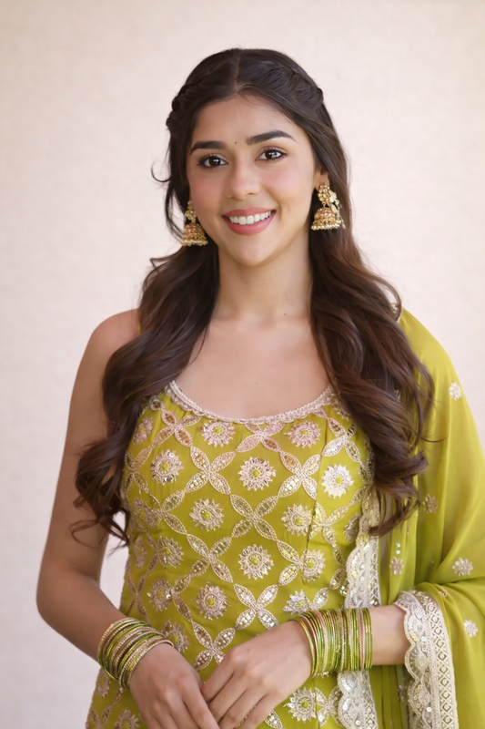 Avya Pastel Trendy Sharara Set