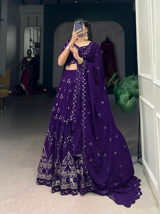 Radiant Couture Purple Designer Lehenga Choli