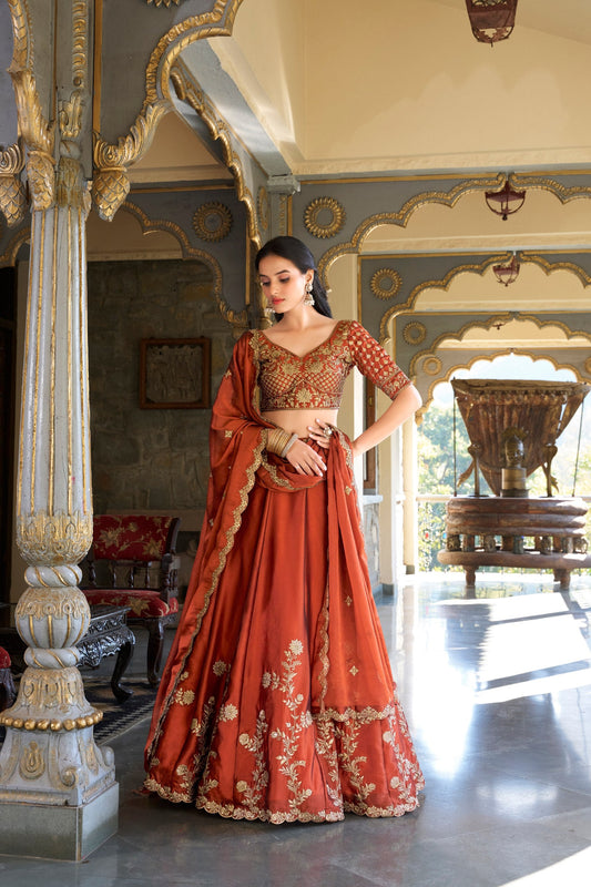 Aaradhya Rangoli Silk Lehena Choli