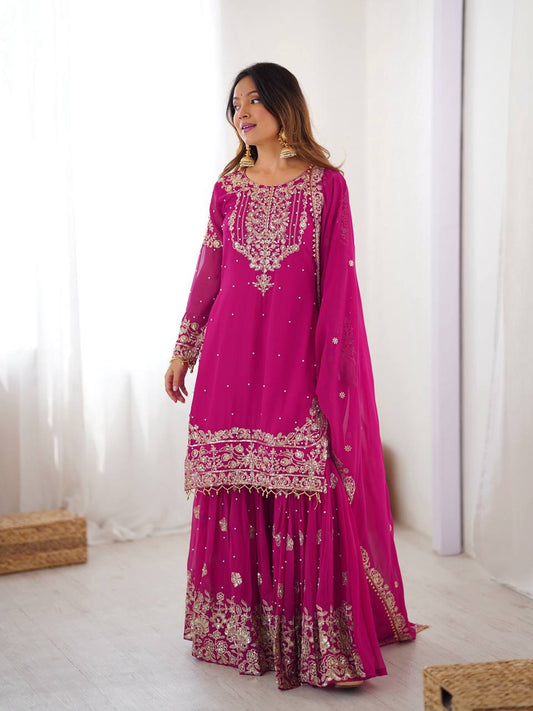 Suhani Heritage Zari Embellished Festive Sharara Suit