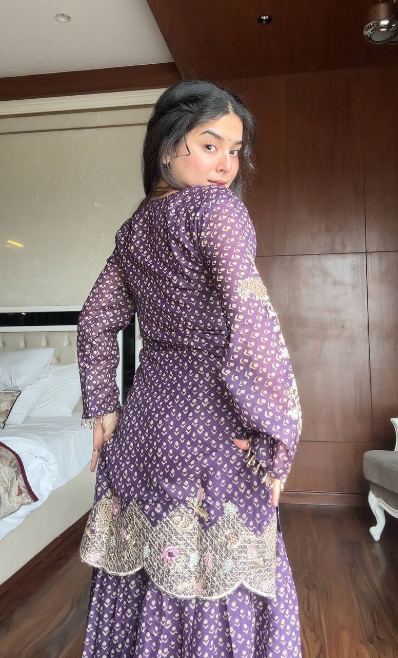 Hemanshi Royal Lavender Charm Traditional Printed Suit