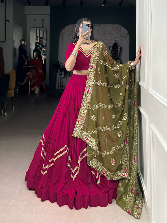 Amaira Berry Charm live Embroidered Lehenga Choli