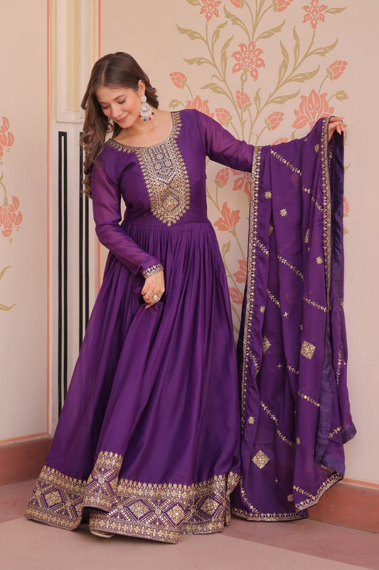Aaradhya’s Royal Radiance Anarkali Gown