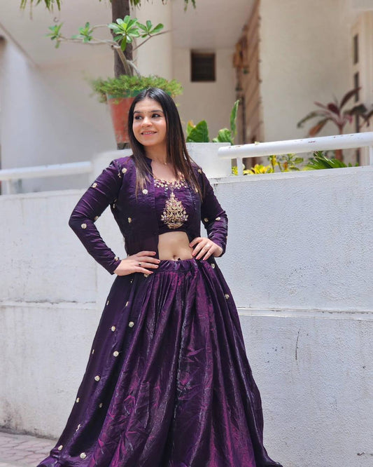 Kohinoor Royale Modern Shrug Lehenga Set