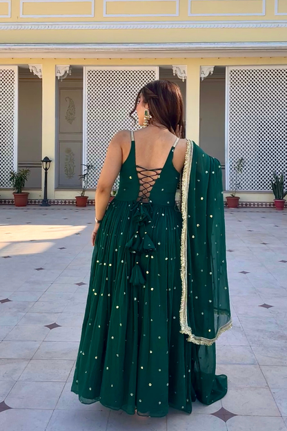 Vritika Green Anarkali Suit Set