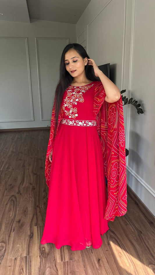 Isha Stunning Gown Dupatta Set