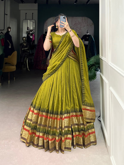 Colors of a Queen Chanderi Classic Lehenga Choli