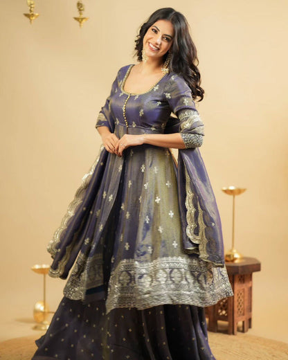 Aanya Royal Purple Festive Wear Lehenga Set