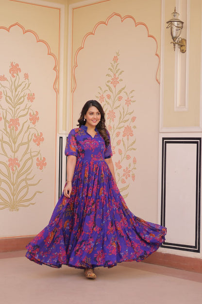 Prisha Blossom and Breeze Readymade Fully Flair Gown