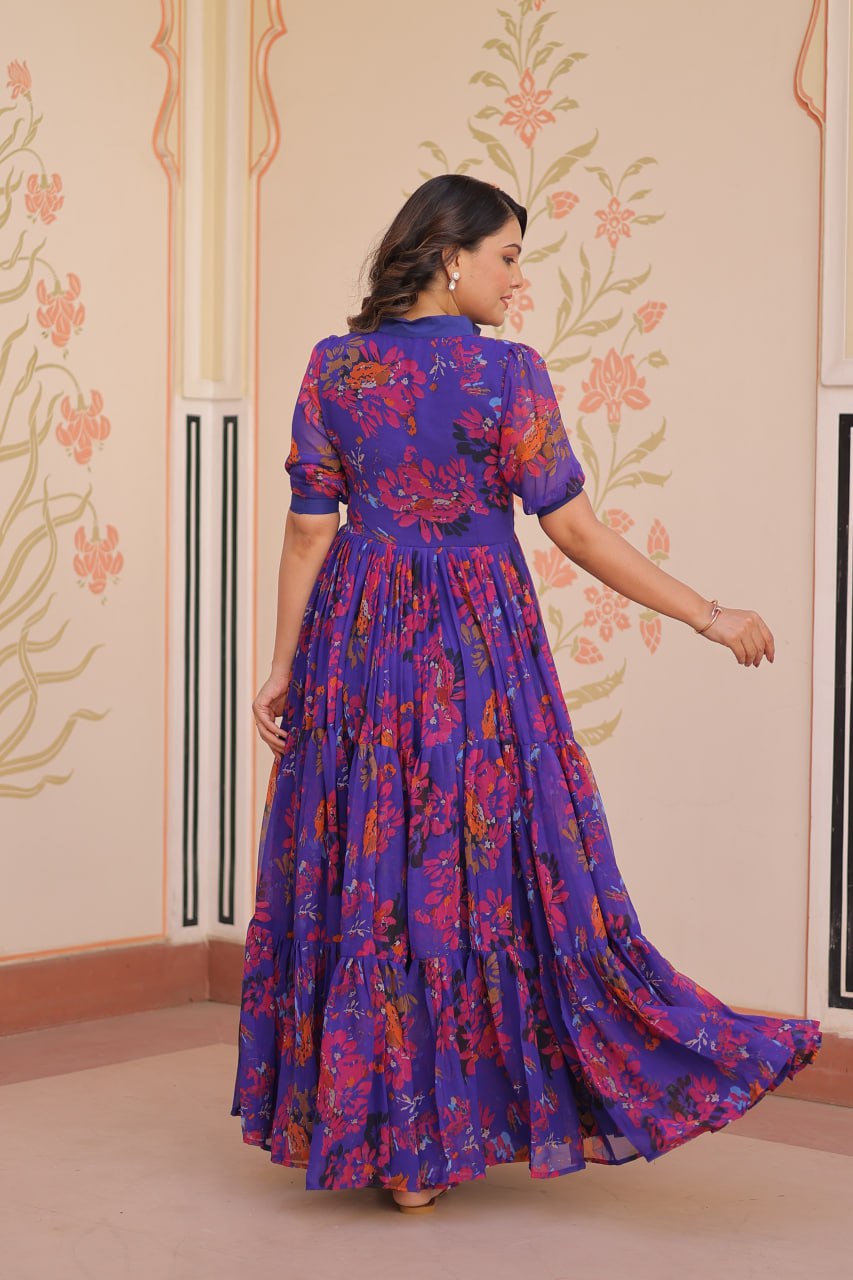 Prisha Blossom and Breeze Readymade Fully Flair Gown