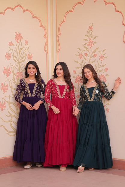 Sunehri Saaz Premium Readymade Gown