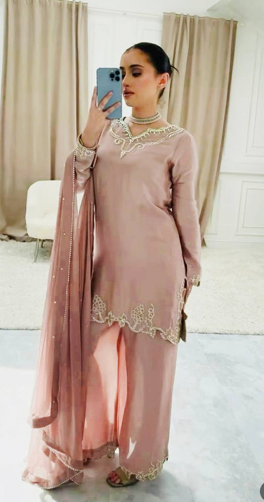 Blush Bloom Dusty Rose Pink Suit Set