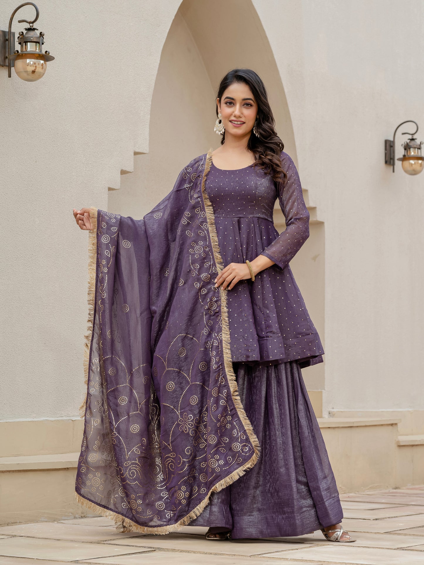 Aarvi Crimson Blush Kurta Set