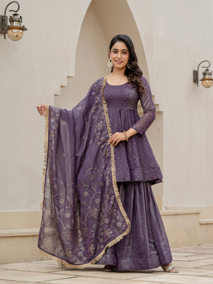 Aarvi Crimson Blush Kurta Set