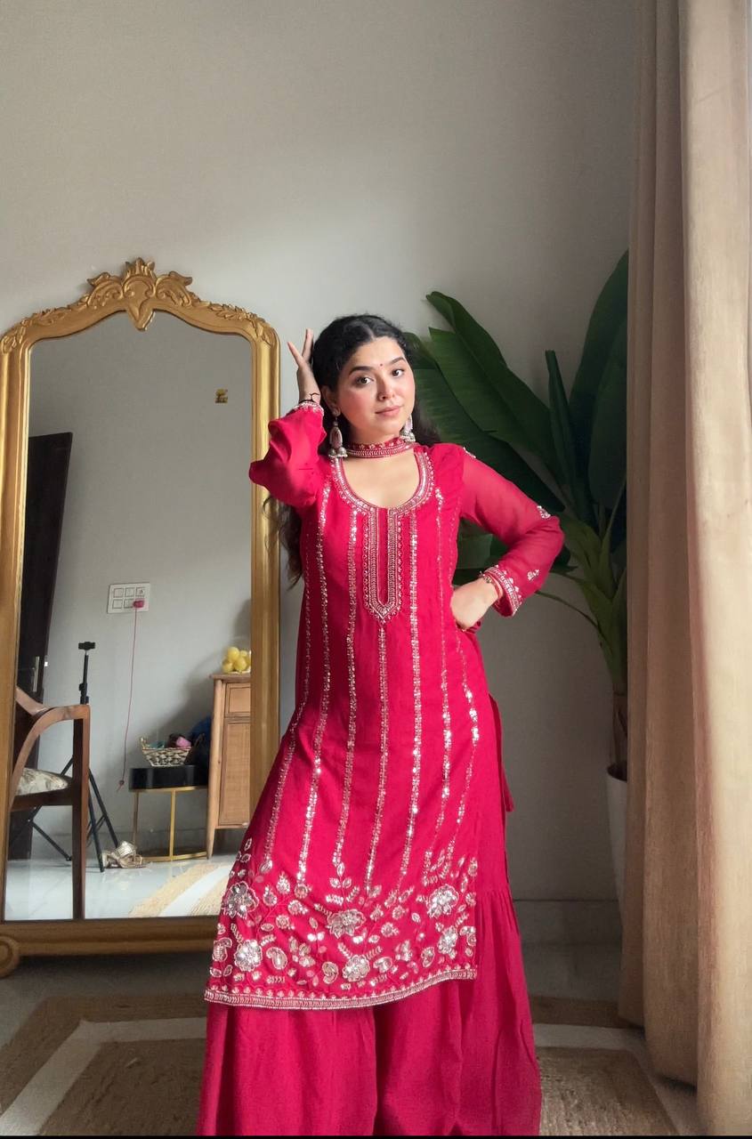 Vedika Embroidered Purple Charm Designer Patiala Suit