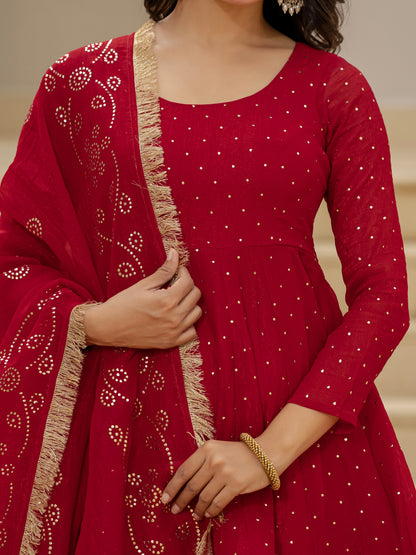 Aarvi Crimson Blush Kurta Set