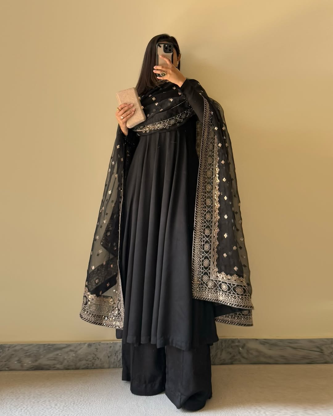 Anvi Pure Fox Geogette Anarkali Suit
