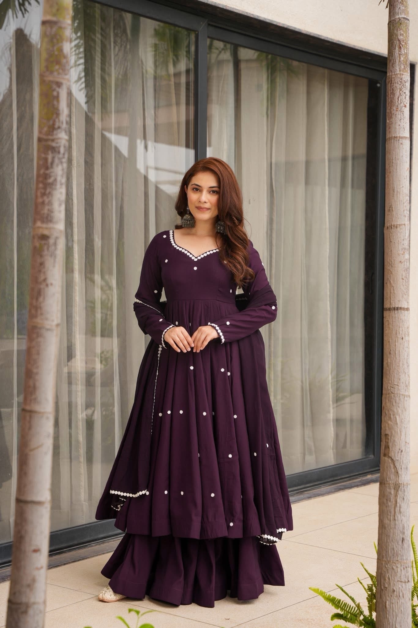 Zerina’s Majestic Glow Anarkali Gown
