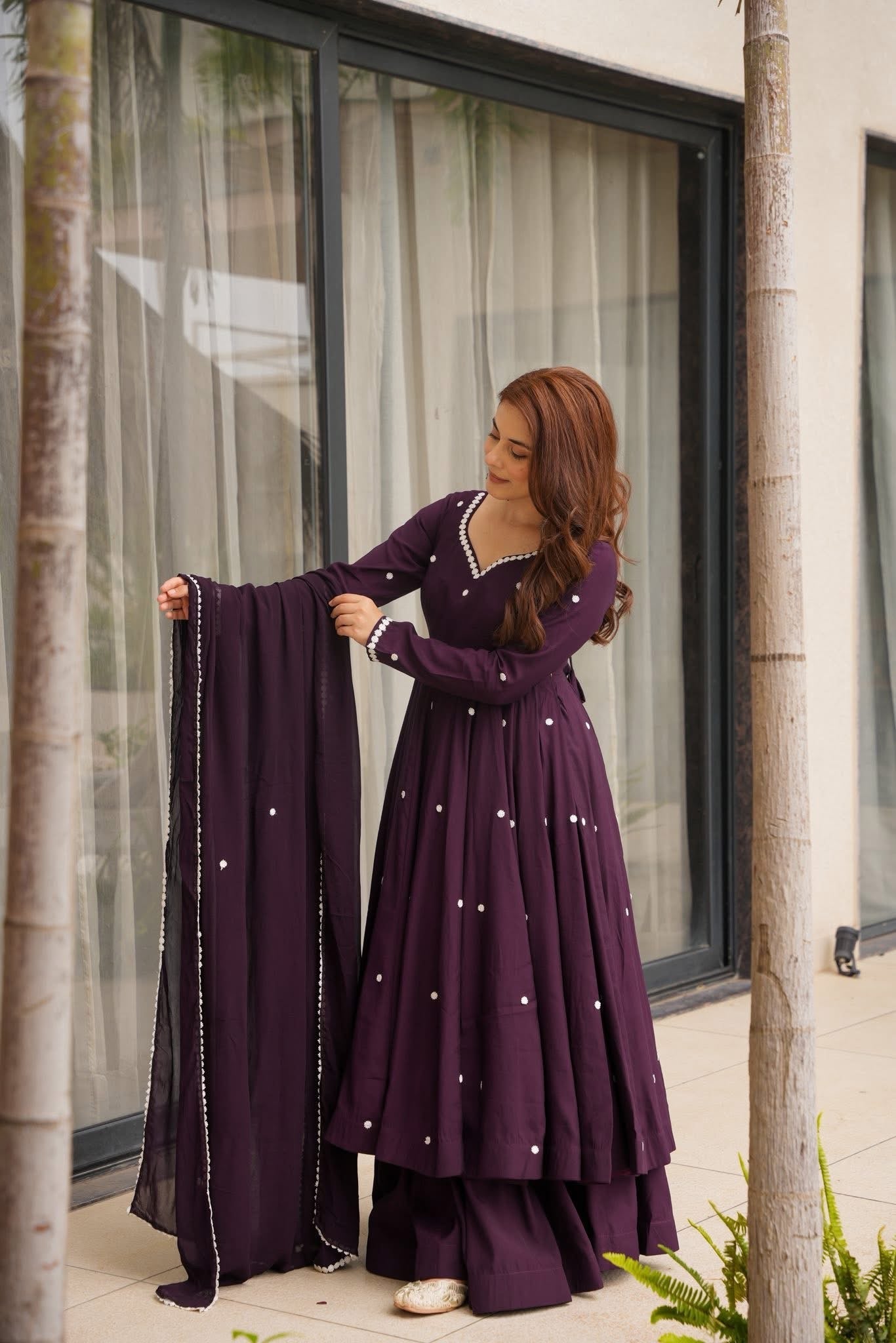 Zerina’s Majestic Glow Anarkali Gown