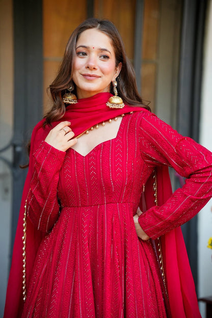 Shreya Faux Blooming Suit Set