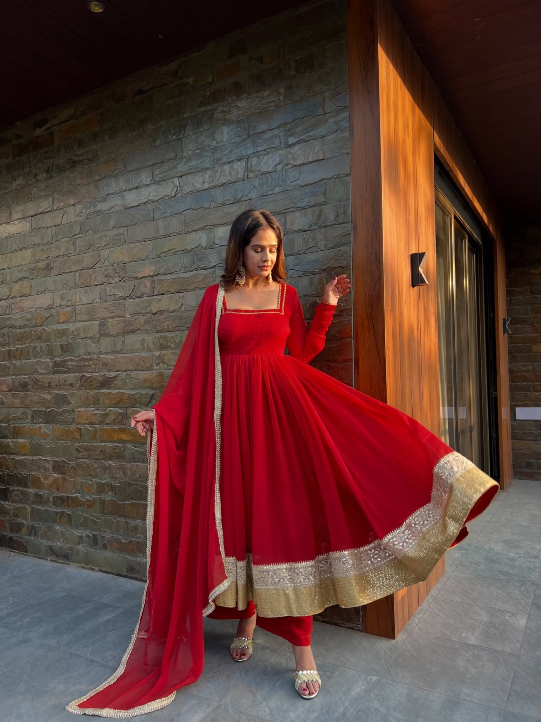 Vashnavi Vintage Anarkali Suit Set