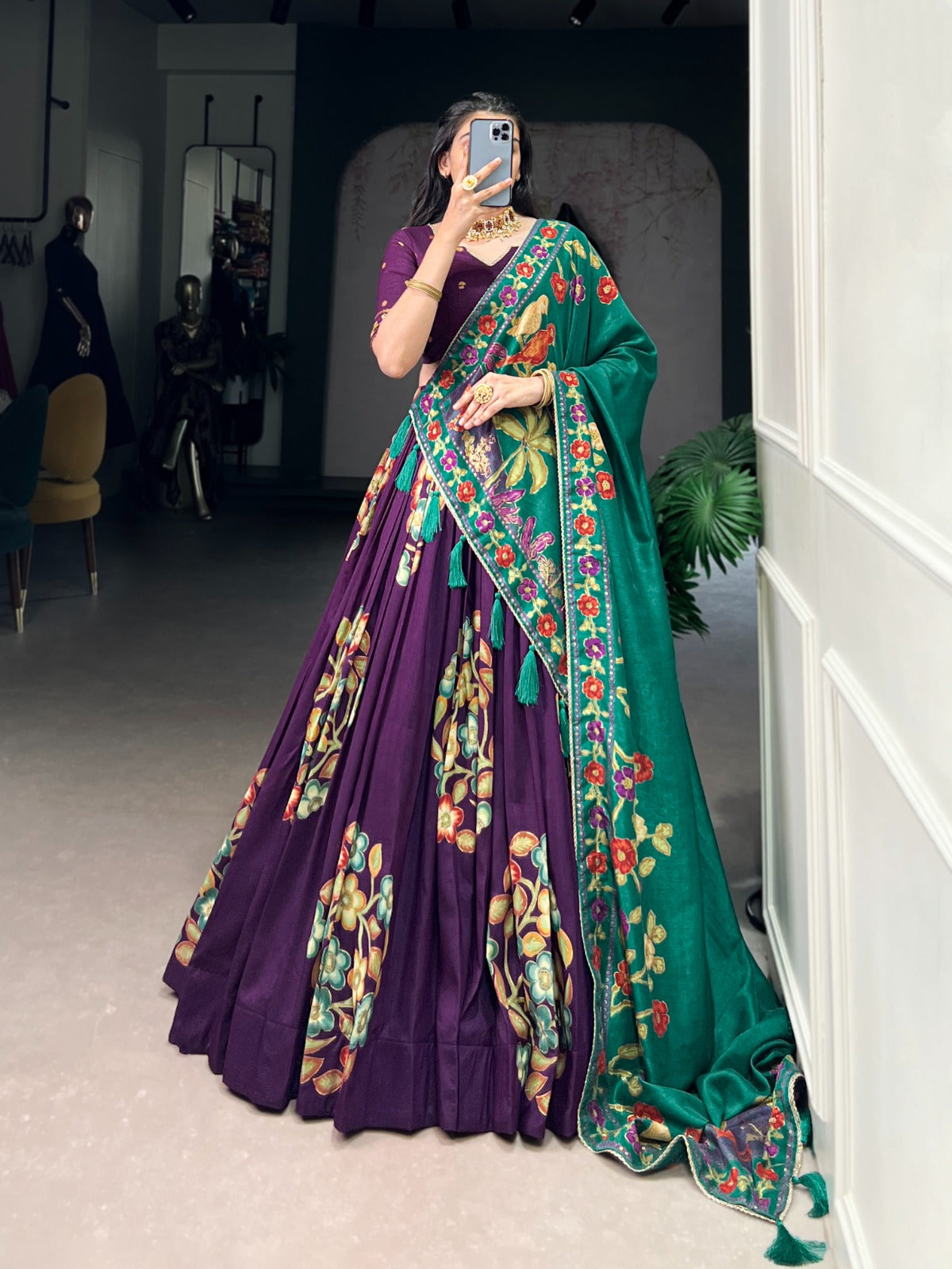 Anvika Tussar Silk Beautiful Lehenga Choli