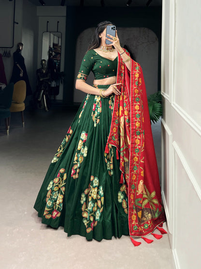 Anvika Tussar Silk Beautiful Lehenga Choli