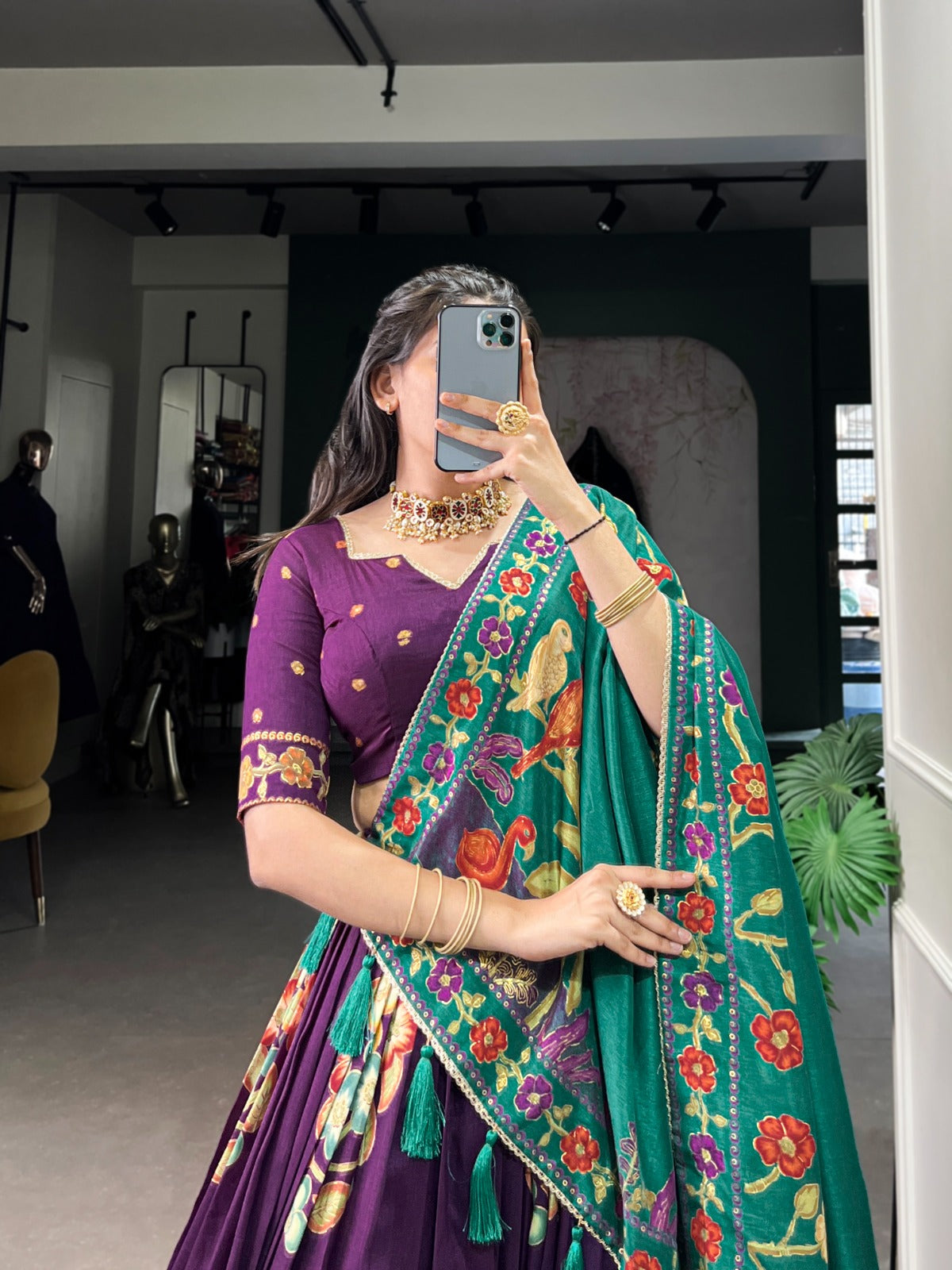 Anvika Tussar Silk Beautiful Lehenga Choli