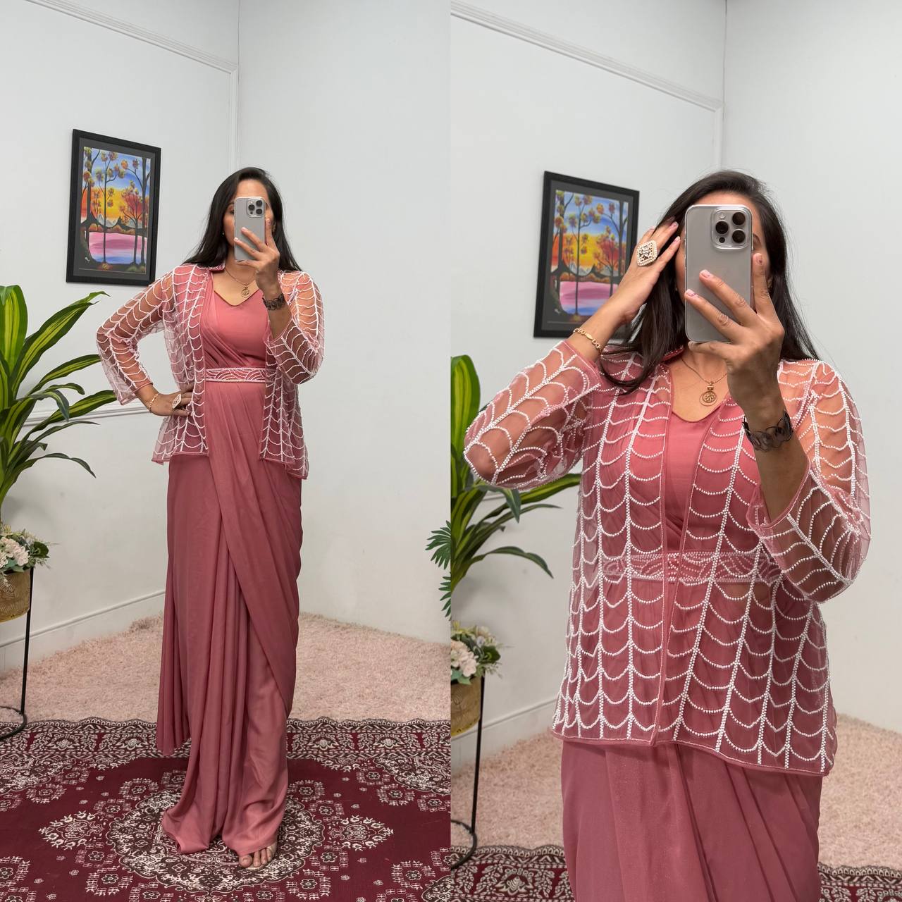 The Modern Empress: Redefining Traditional Sarees with a Shrug