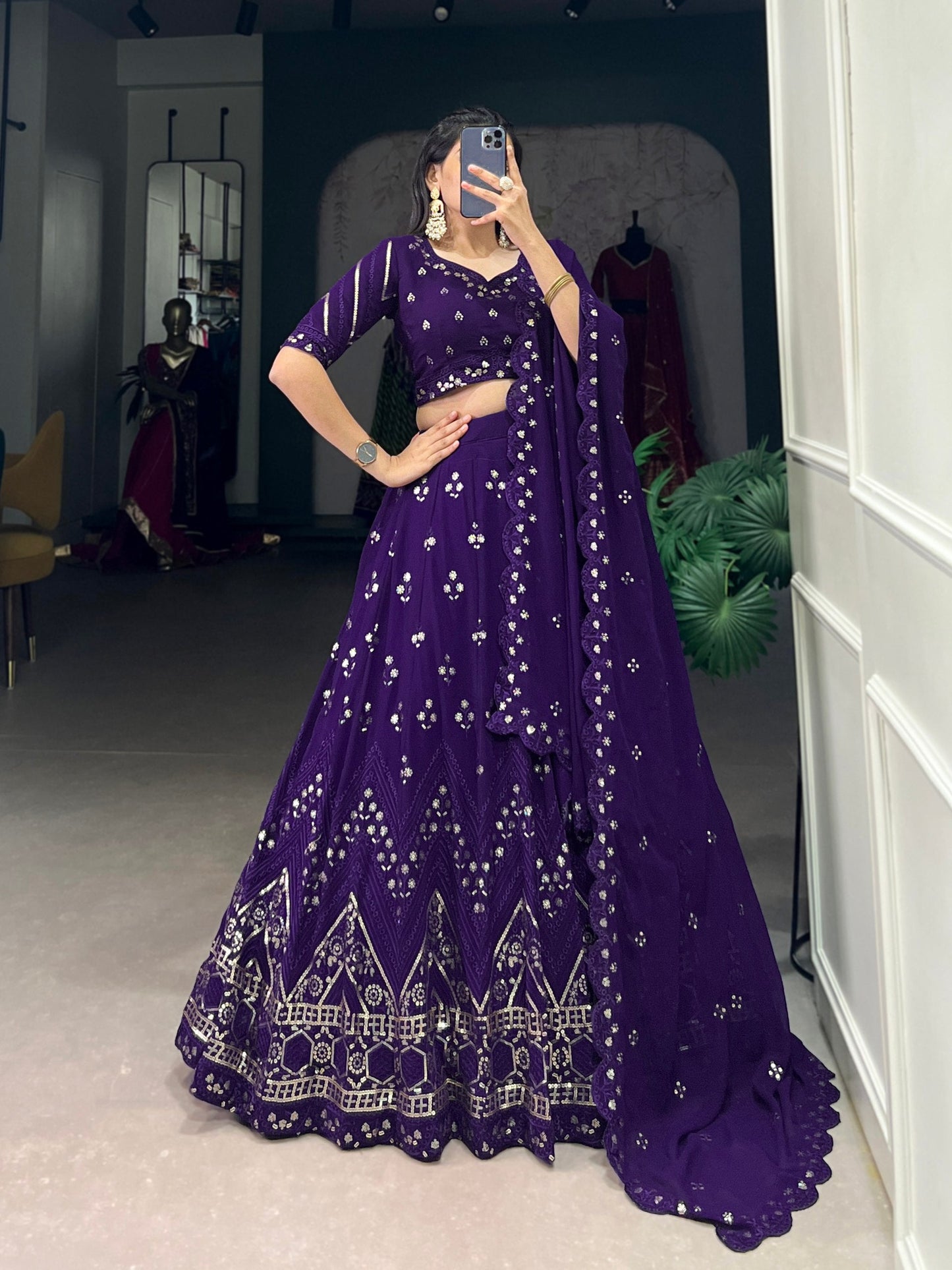 Radiant Couture Purple  Designer Lehenga Choli