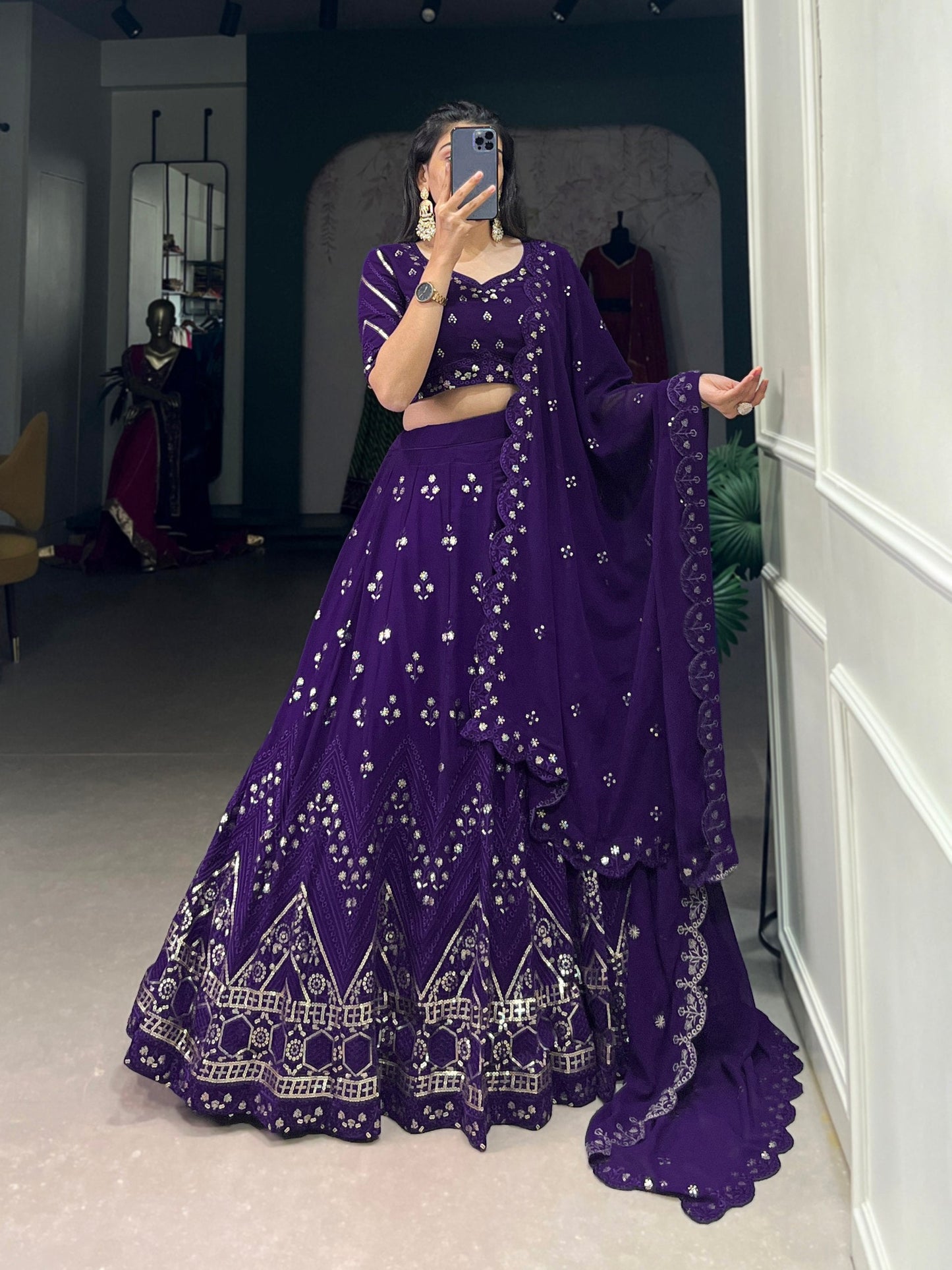 Radiant Couture Purple  Designer Lehenga Choli