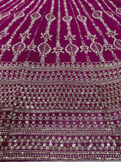 Desi Divas: Foux Gorgette Lehengha Choli
