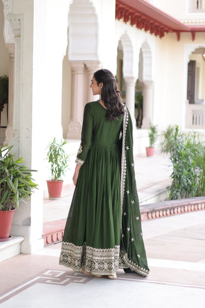 Riwaayat Designer Embroidered Gown with Dupatta