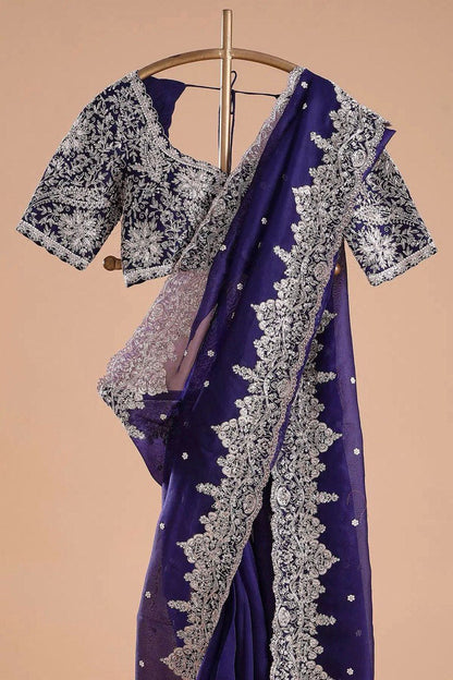 Havy Tibby Silk Febric with Thred & Sequnce work and blouse