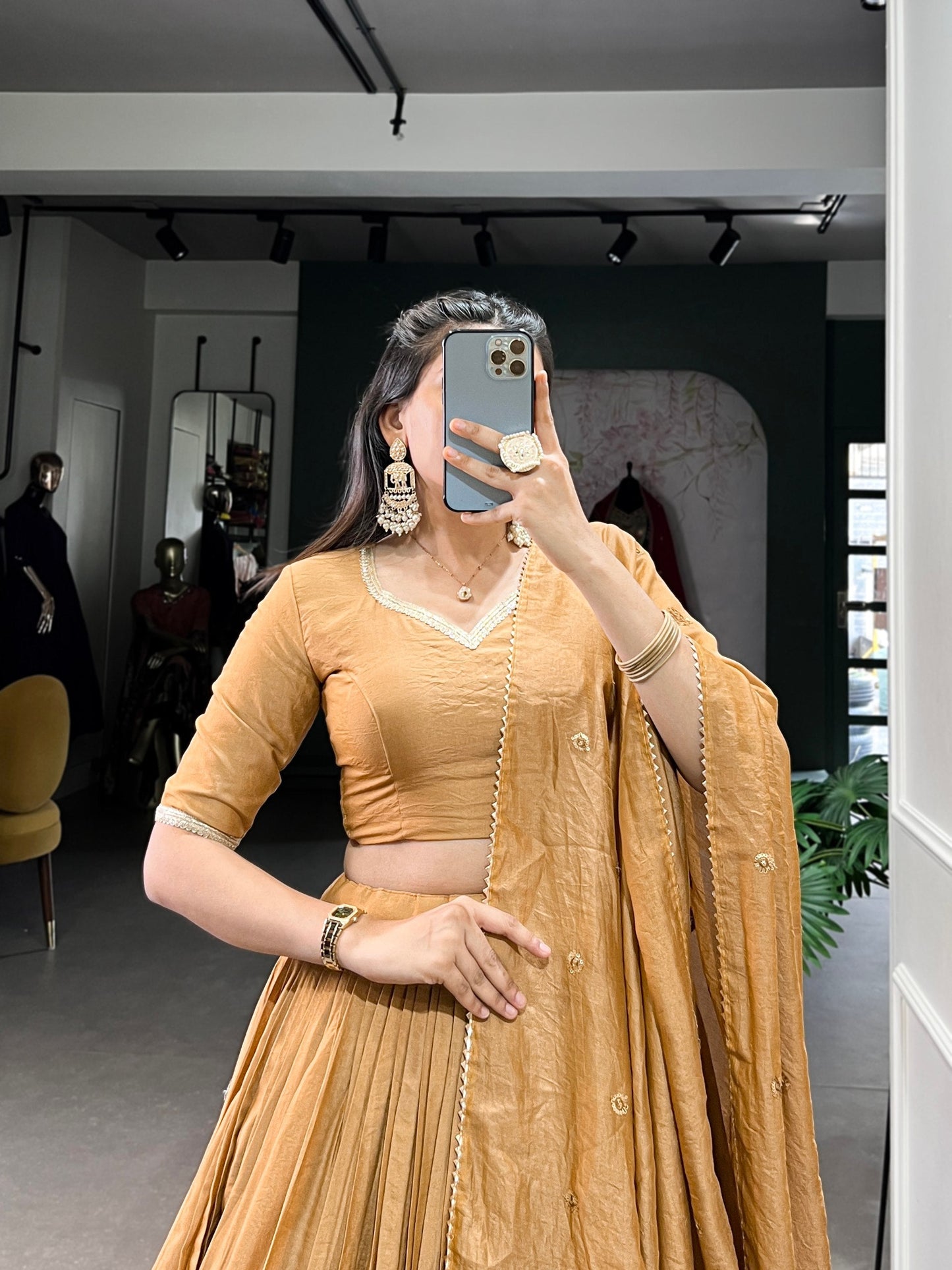 The Royal Muse Embroidered Elegance in Every Drape