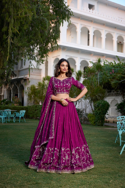 The Ethereal Glow of Heritage Woven into a Majestic Lehenga
