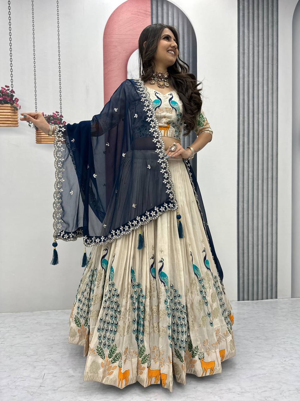 Flares of Grace A Celebration of Beauty in Lehenga Choli Ensembles