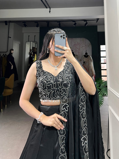 Luxe Bloom Lehenga Modern Floral Beauty