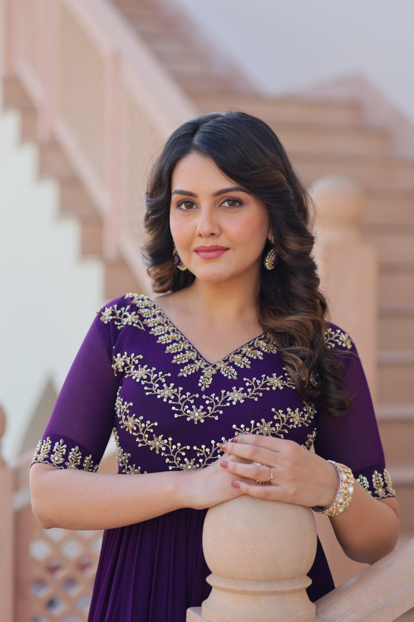 Tanvi Elegant Bloom Anarkali Dress