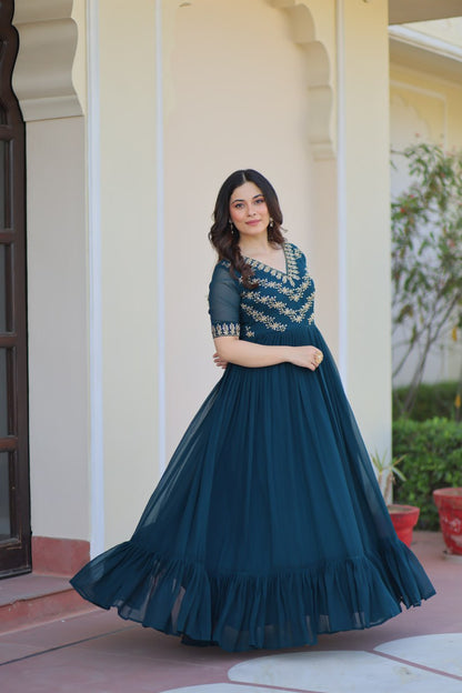 Tanvi Elegant Bloom Anarkali Dress