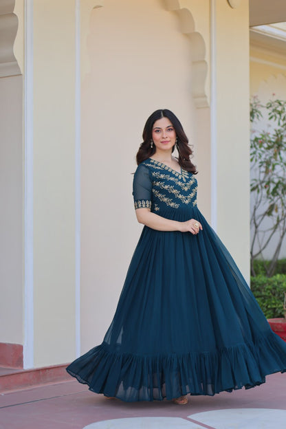 Tanvi Elegant Bloom Anarkali Dress