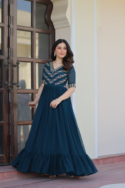 Tanvi Elegant Bloom Anarkali Dress