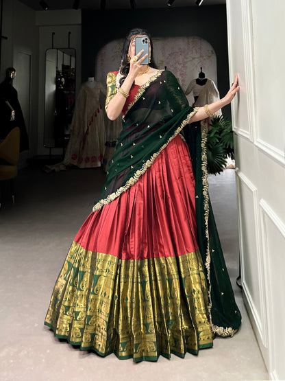 Chaitra A Touch Of South Indian Grace Lehenga Choli