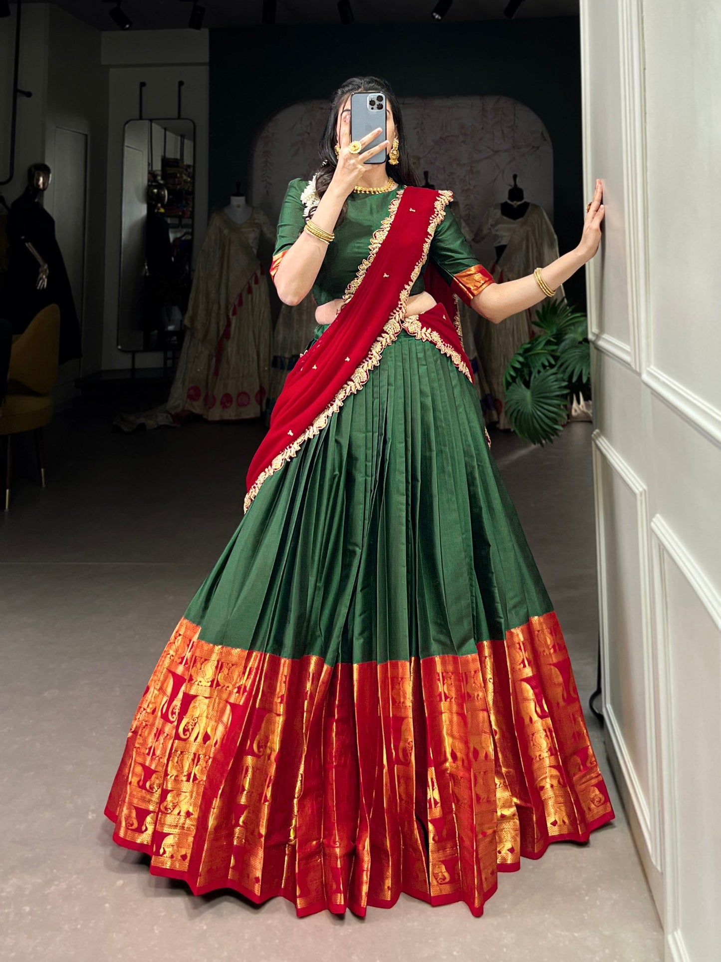 Chaitra A Touch Of South Indian Grace Lehenga Choli