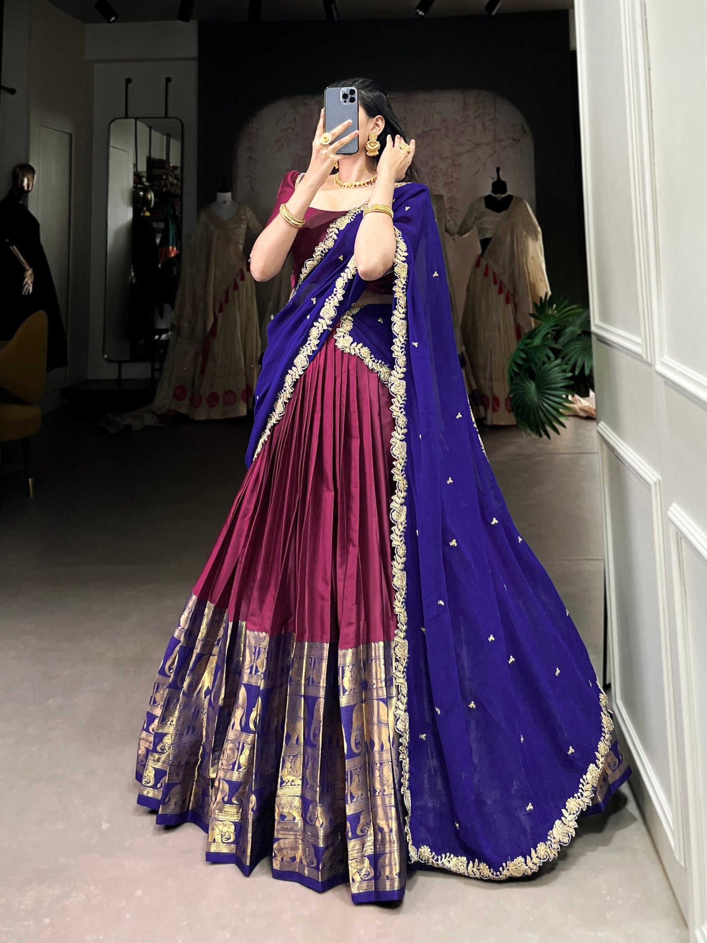 Chaitra A Touch Of South Indian Grace Lehenga Choli