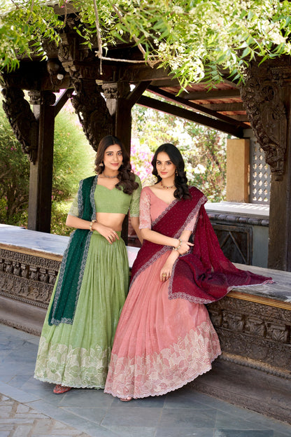 Ananya Hotfix love with a glossy twist Lehenga choli