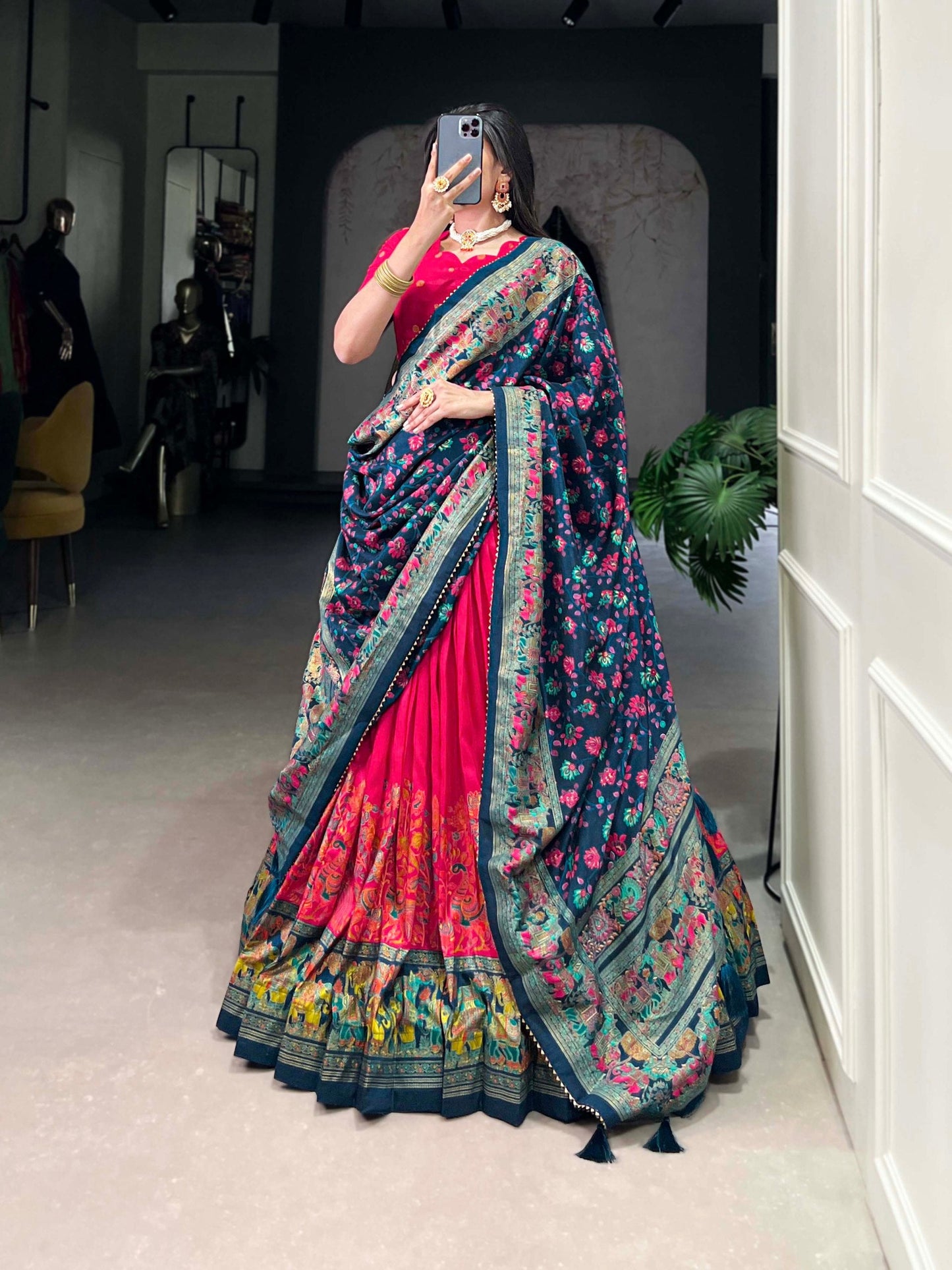 Taniksha Printed With Foil Work Lehenga Choli