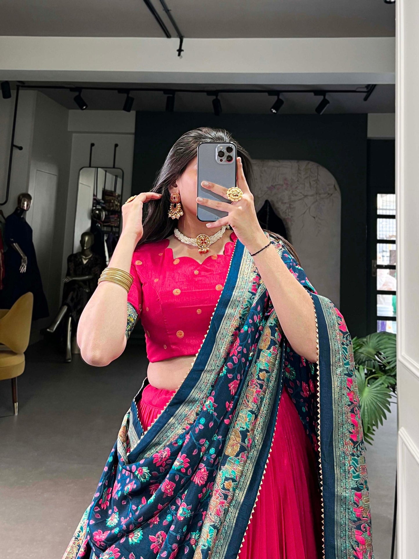 Taniksha Printed With Foil Work Lehenga Choli