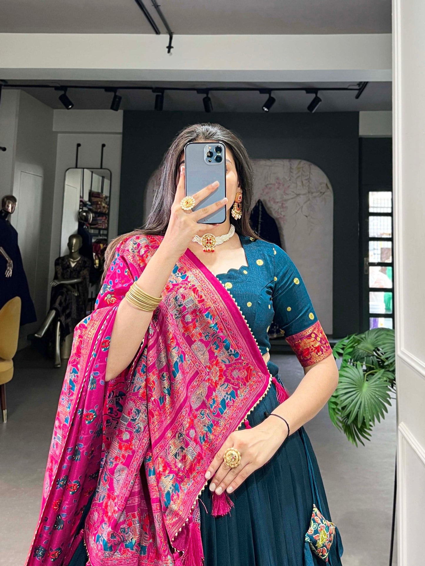 Taniksha Printed With Foil Work Lehenga Choli